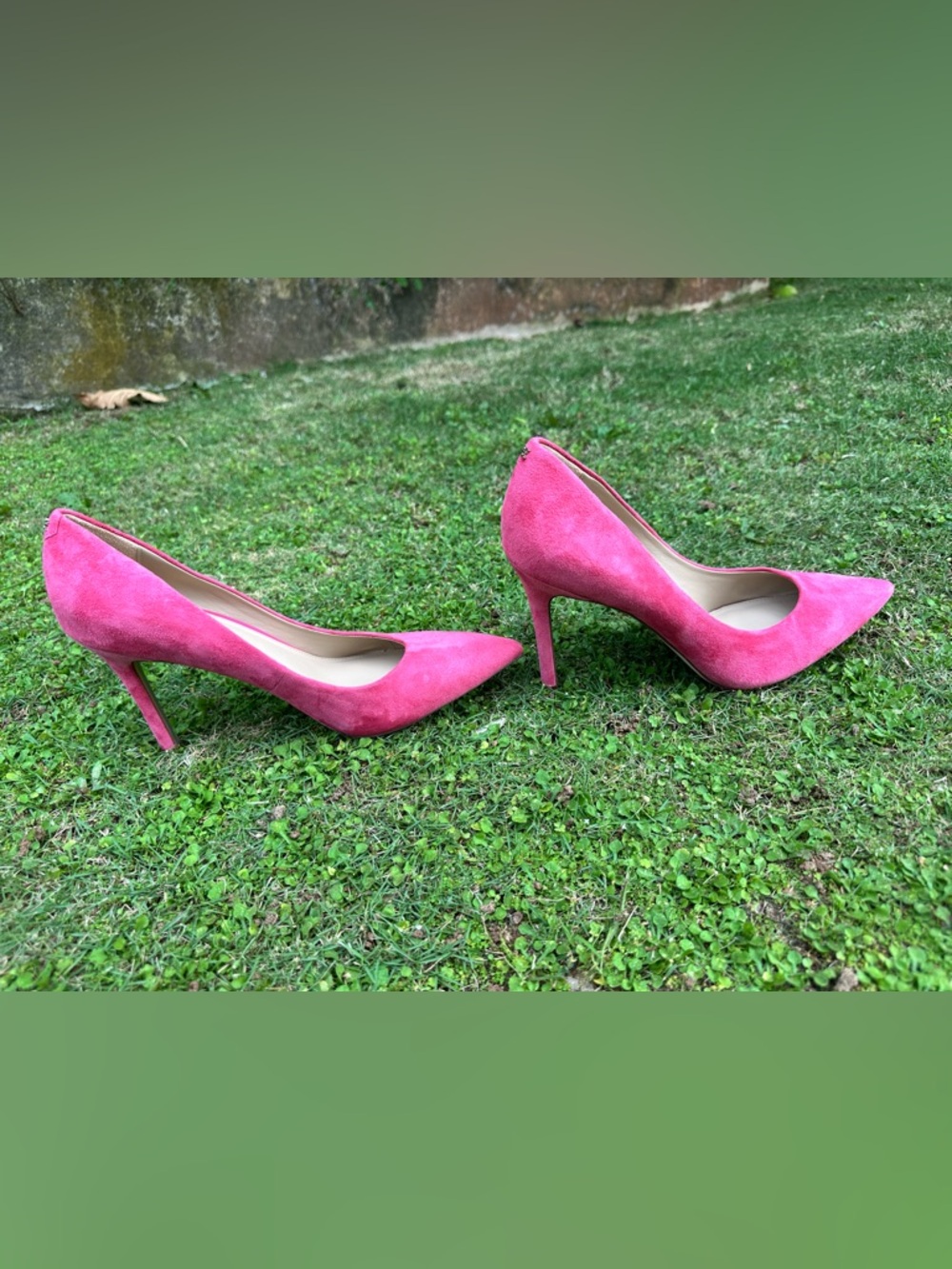 Sam Edelman Hazel Pointed Toe Pump Suede Pink Size 10 - Picture 5 of 7